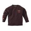 Jongens Garment dye Longsleeve Raoul van Z8 Mini in de kleur Brown Stone in maat 116.