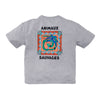 Jongens Heavy Jersey Tee Rix van Z8 Kids in de kleur Grey melange in maat 152-158.