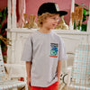 Jongens Heavy Jersey Tee Rix van Z8 Kids in de kleur Grey melange in maat 152-158.