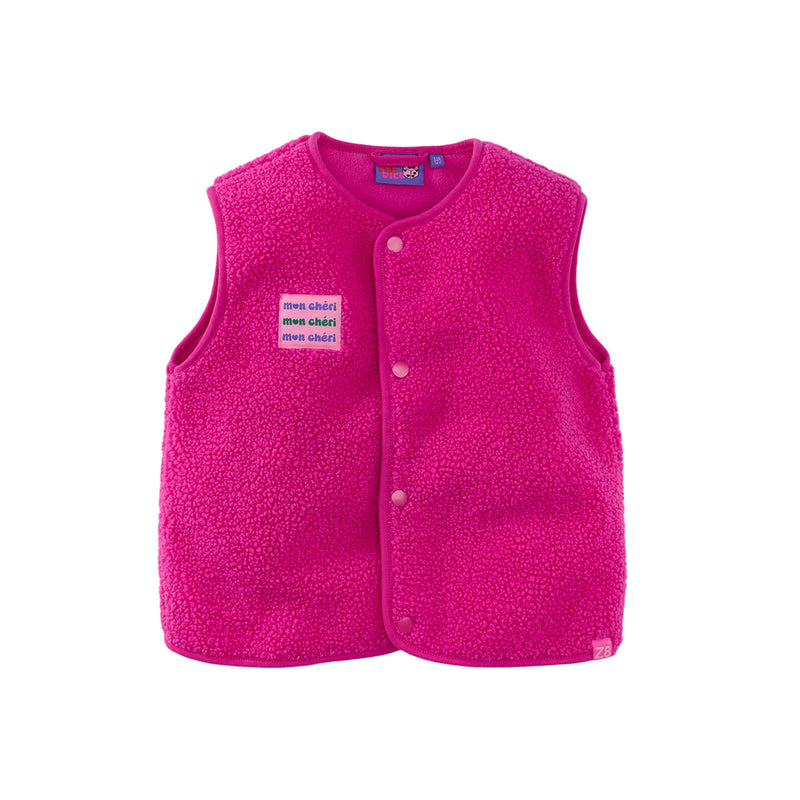 Meisjes Teddy Gilet Seval van Z8 in de kleur Pinky Promise in maat 152-158.