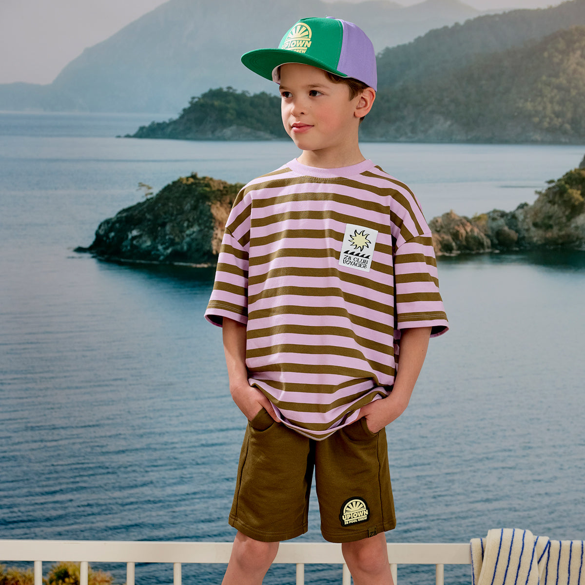 Jongens Tee Sofian van Z8 Kids in de kleur Comfy cosmic in maat 152-158.