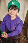 Jongens Sweater Teun van Z8 Mini in de kleur Purpureus in maat 116.