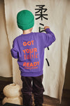 Jongens Sweater Teun van Z8 Mini in de kleur Purpureus in maat 116.