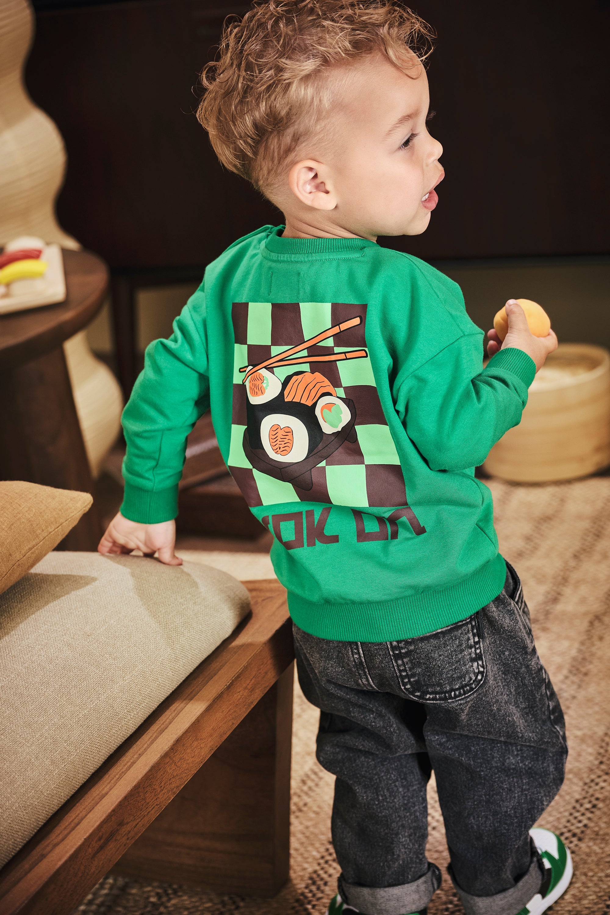 Jongens Sweater Tijl van Z8 Mini in de kleur Jelly Bean in maat 116.