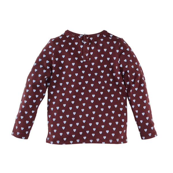 Meisjes Longsleeve Madelief van Z8 Mini in de kleur Berry brave in maat 116.