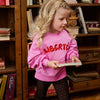 Meisjes Sweater Suki van Z8 Mini in de kleur Pink power in maat 116.