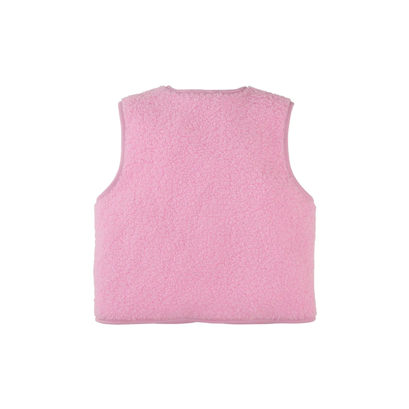 Meisjes Teddy gilet Nicole van Z8 Mini in de kleur Playful pink in maat 116.