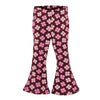 Meisjes Heavy jersey flared pants van Z8 Mini in de kleur Berry brave in maat 116.