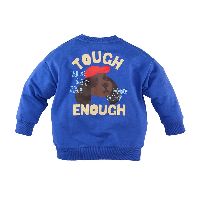 Jongens Sweater Vinz van Z8 Mini in de kleur Electric blue in maat 116.