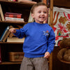 Jongens Sweater Vinz van Z8 Mini in de kleur Electric blue in maat 116.