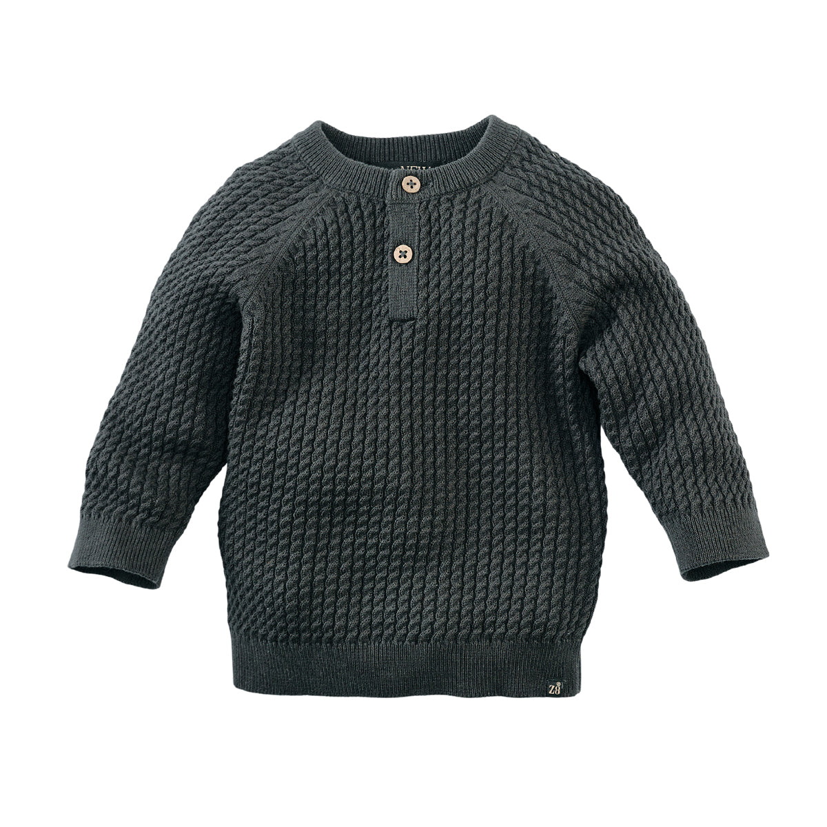 Jongens Knitted sweater Demis van Z8 Newborn in de kleur Chia seed in maat 74.