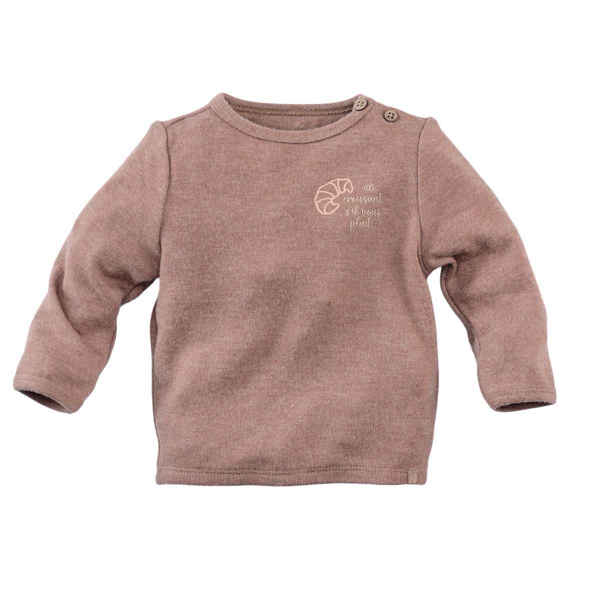 Jongens Longsleeve Caspian van Z8 Newborn in de kleur Dark latte in maat 74.