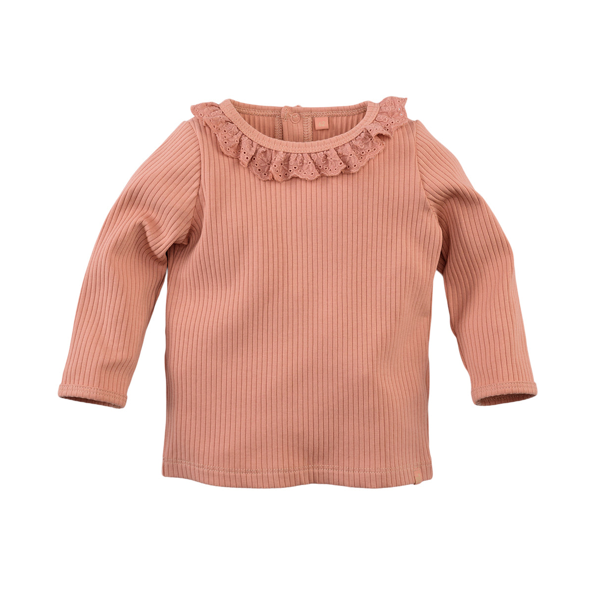 Meisjes Longsleeve Annelijn van Z8 Newborn in de kleur Drip cake in maat 74.