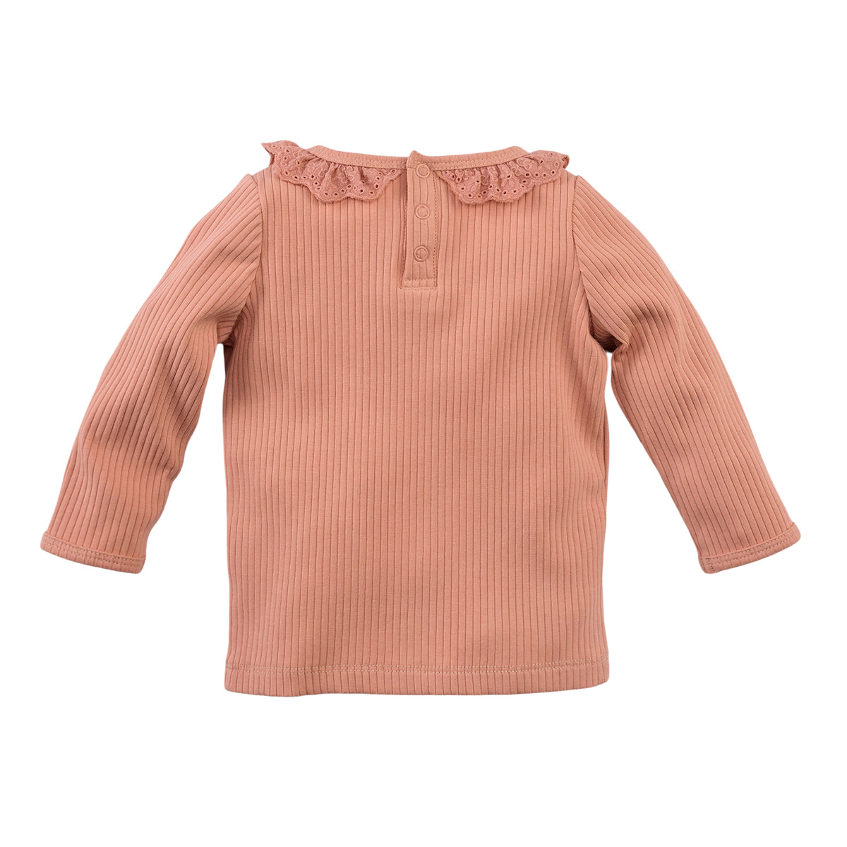 Meisjes Longsleeve Annelijn van Z8 Newborn in de kleur Drip cake in maat 74.