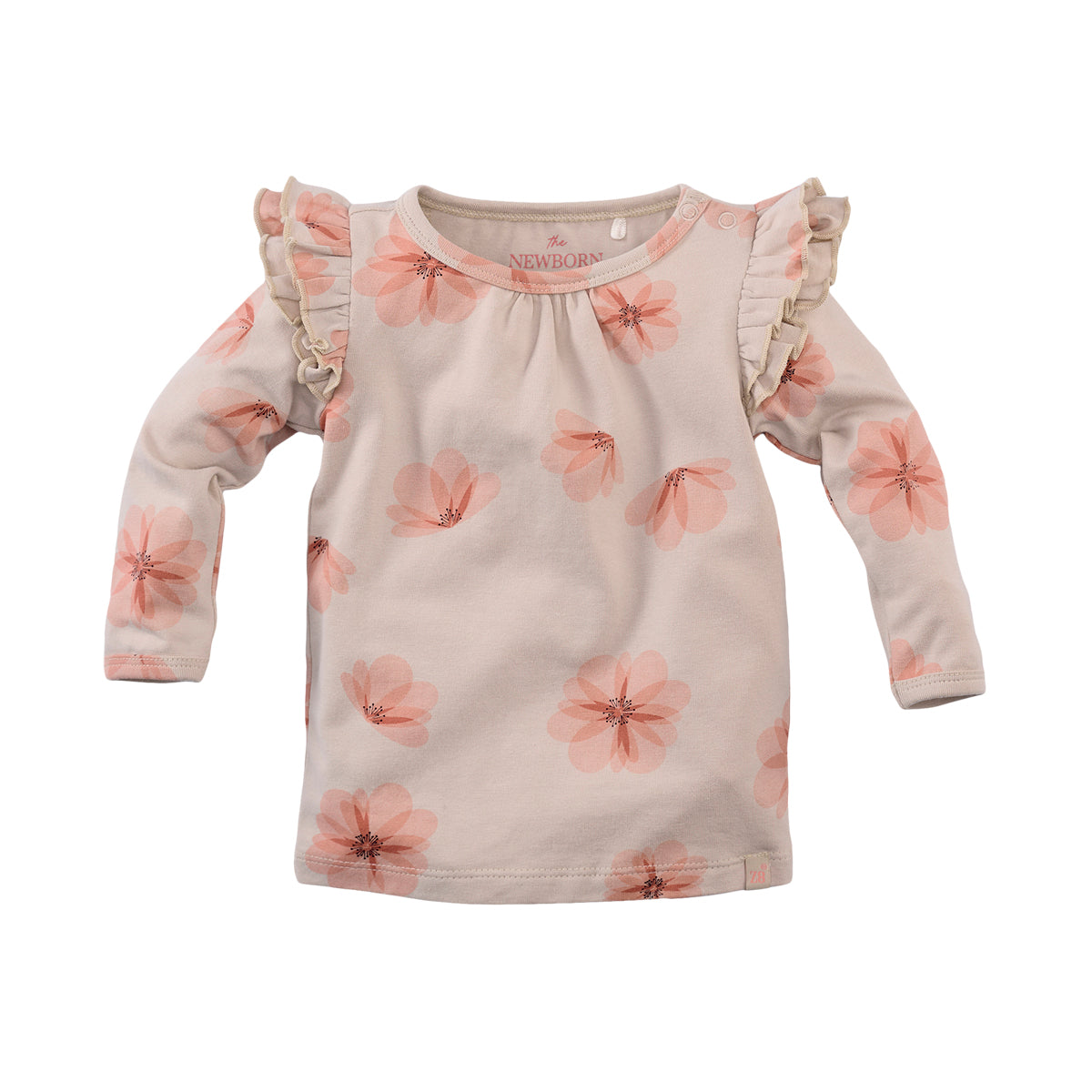 Meisjes Longsleeve Brisa van Z8 Newborn in de kleur Babyccino/AOP in maat 74.