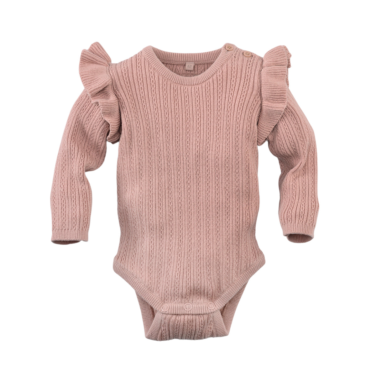 Meisjes Ajour bodysuit Noelle van Z8 Newborn in de kleur Sugar buzz in maat 74.