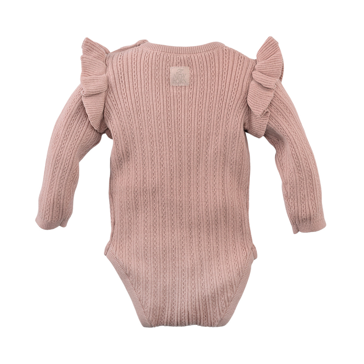 Meisjes Ajour bodysuit Noelle van Z8 Newborn in de kleur Sugar buzz in maat 74.