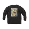 Jongens Garment dye heavy jersey longsleeve Ender van Z8 in de kleur Night sky in maat 152-158.