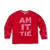 Meisjes Lace longsleeve Alexandra van Z8 in de kleur Radiant red in maat 152-158.