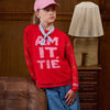 Meisjes Lace longsleeve Alexandra van Z8 in de kleur Radiant red in maat 152-158.