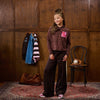 Meisjes Heavy jersey boxy longsleeve Doris van Z8 in de kleur Autumn teddy in maat 152-158.