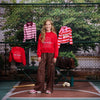 Meisjes Wide leg track pants Elise van Z8 in de kleur Autumn teddy in maat 152.
