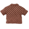 Jongens Terry Blouse Jeppe van Z8 Mini in de kleur Blush brown in maat 116.