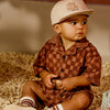 Jongens Terry Blouse Jeppe van Z8 Mini in de kleur Blush brown in maat 116.