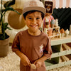 Jongens T-Shirt Dez van Z8 Mini in de kleur Blush brown in maat 116.