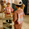 Jongens T-Shirt Dez van Z8 Mini in de kleur Blush brown in maat 116.