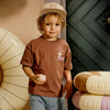 Jongens T-Shirt Dez van Z8 Mini in de kleur Blush brown in maat 116.