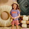 Meisjes Terry Shorts Guusje van Z8 Mini in de kleur Comfy cosmic in maat 116.