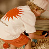 Jongens Garment Dye Shorts Tony van Z8 Mini in de kleur Sizzling orange in maat 116.