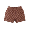 Jongens Terry Shorts Novan van Z8 Mini in de kleur Blush brown in maat 116.