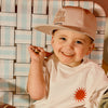 Jongens Cap Ravi van  in de kleur Cotton cloud in maat M.