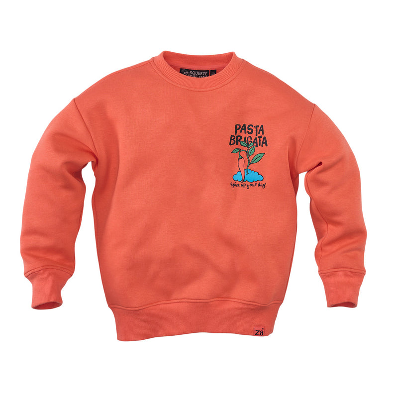 Jongens Sweater Tino van Z8 in de kleur Sunny sunset in maat 152-158.