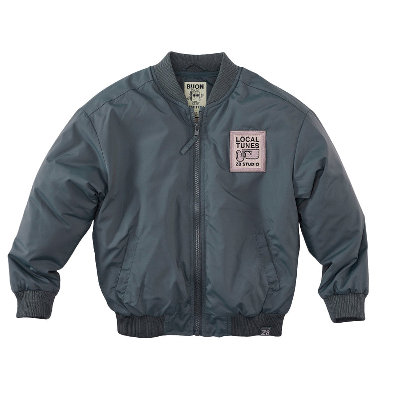 Jongens Bomber Jacket Santo van  in de kleur Calamari in maat 152-158.