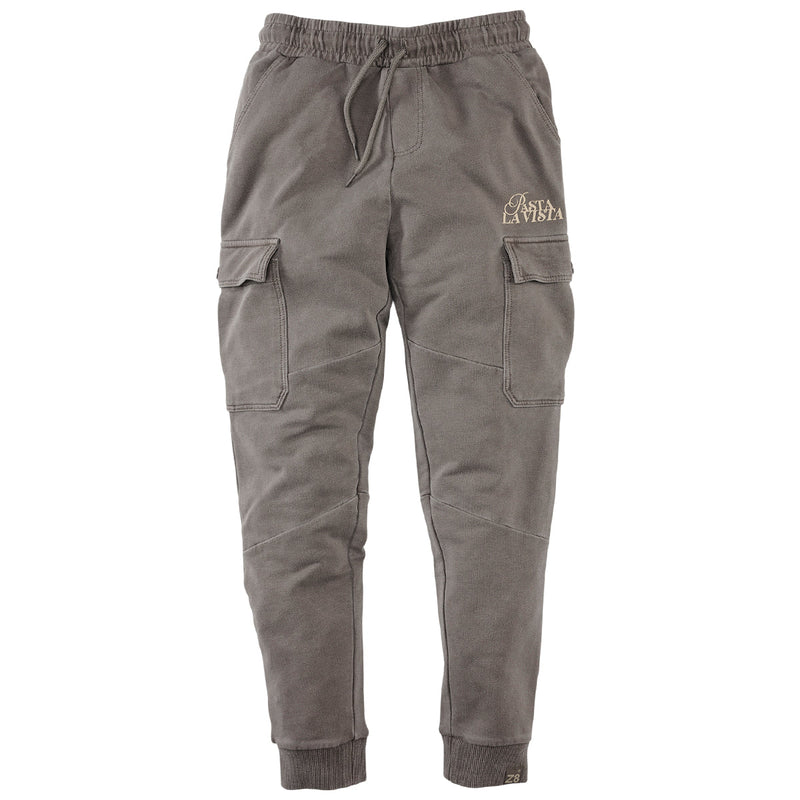 Jongens Cargo Sweat Pants Cooper van Z8 in de kleur Mouse's back in maat 152.