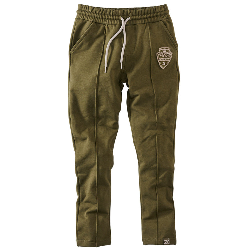 Jongens Joggingbroek Keesie van Z8 in de kleur Dark olive in maat 86.