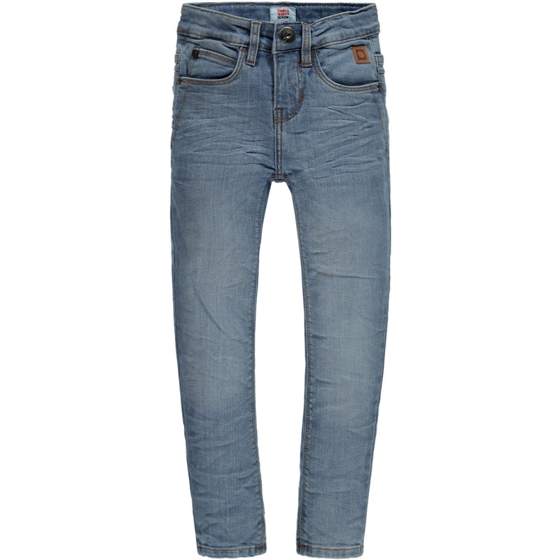 Jongens Broek Jeans lang van Tumble 'n Dry in de kleur Denim medium used in maat 128.