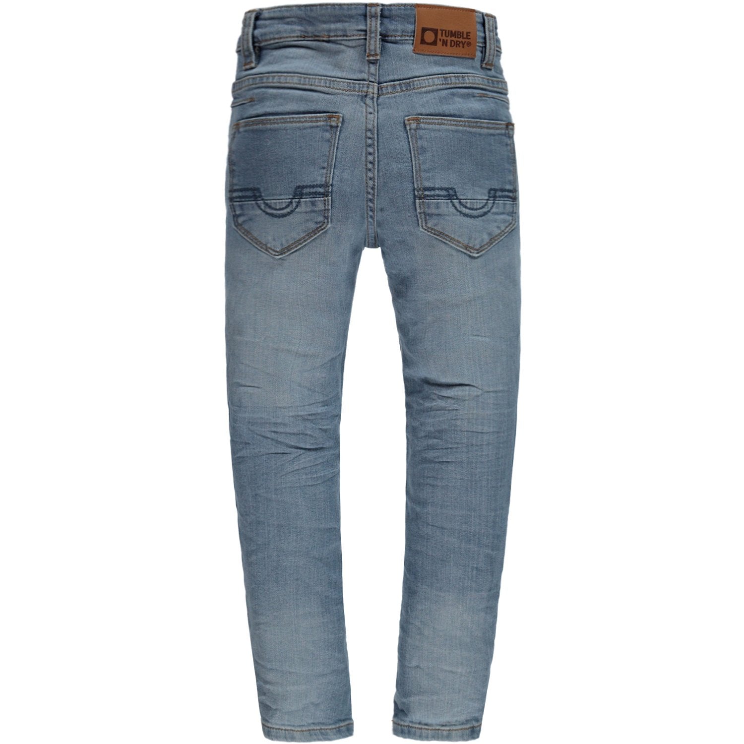Jongens Broek Jeans lang van Tumble 'n Dry in de kleur Denim medium used in maat 128.