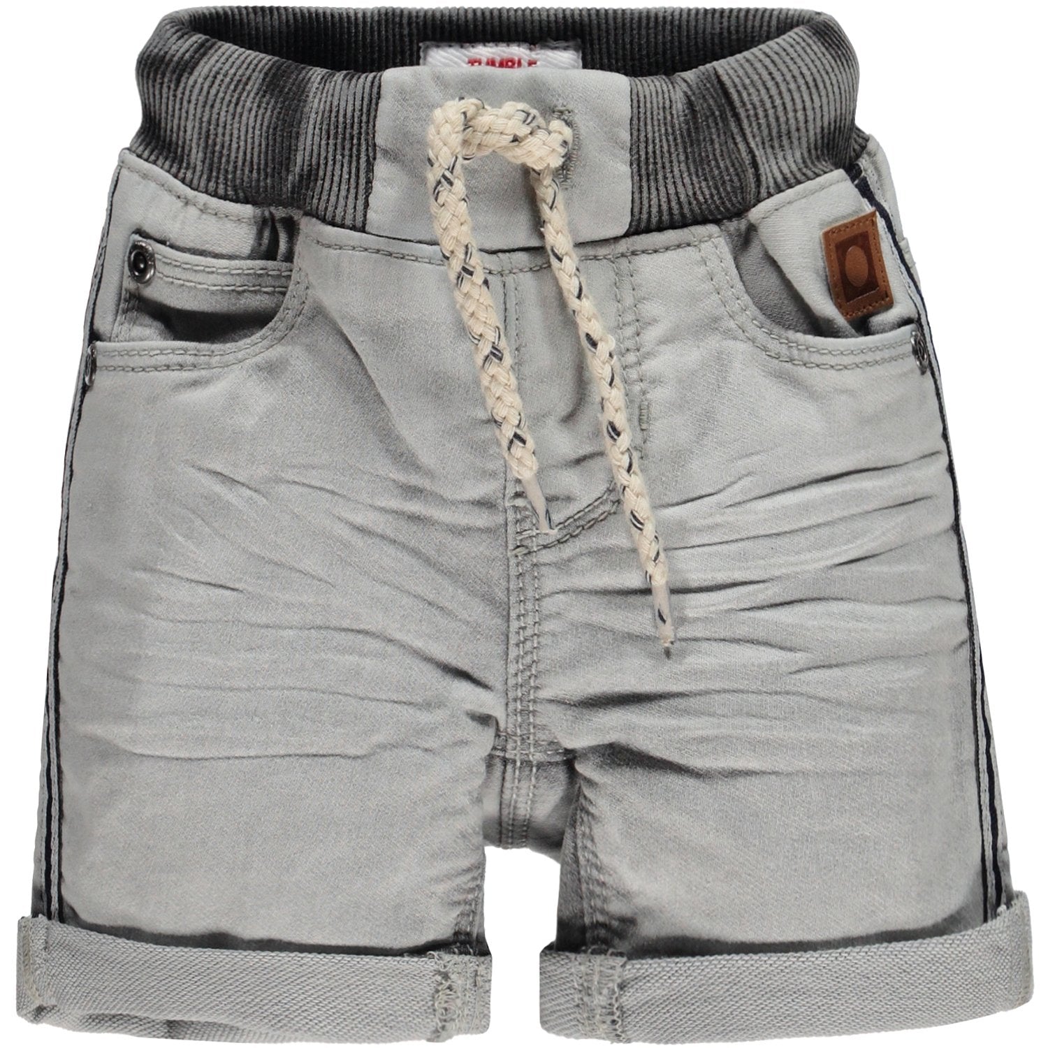 Baby Jongens Broek Jeans kort van Tumble 'n Dry in de kleur Denim grey in maat 86.