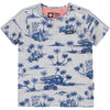 Baby Jongens T-shirt Km O-hals van Tumble 'n Dry in de kleur white melange in maat 86.
