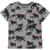 Baby Jongens T-shirt Km O-hals van Tumble 'n Dry in de kleur Light grey melange in maat 86.