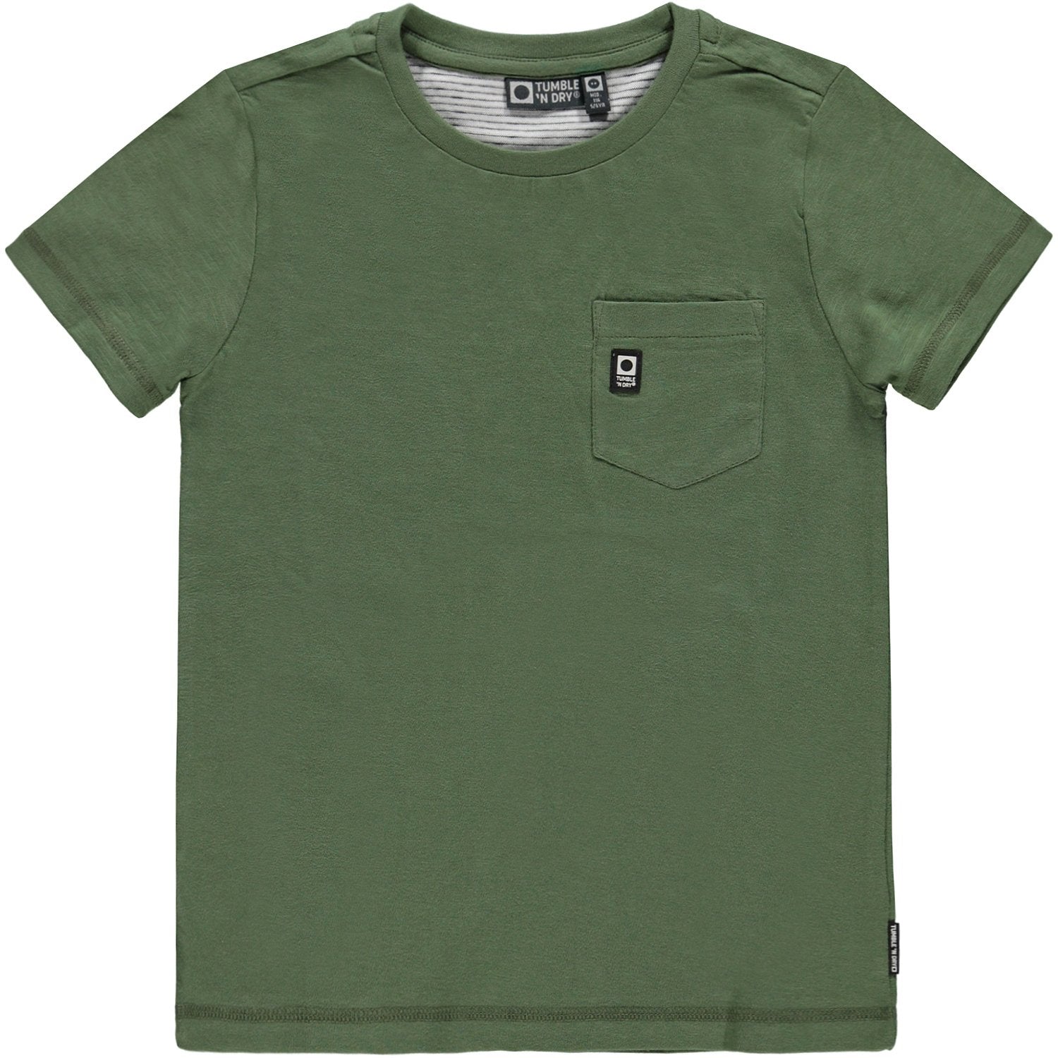 Jongens T-shirt Km O-hals van Tumble 'n Dry in de kleur Vineyard green in maat 128.