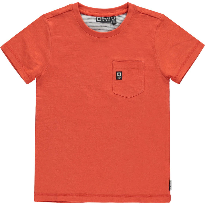 Jongens T-shirt Km O-hals van Tumble 'n Dry in de kleur Vineyard green in maat 128.