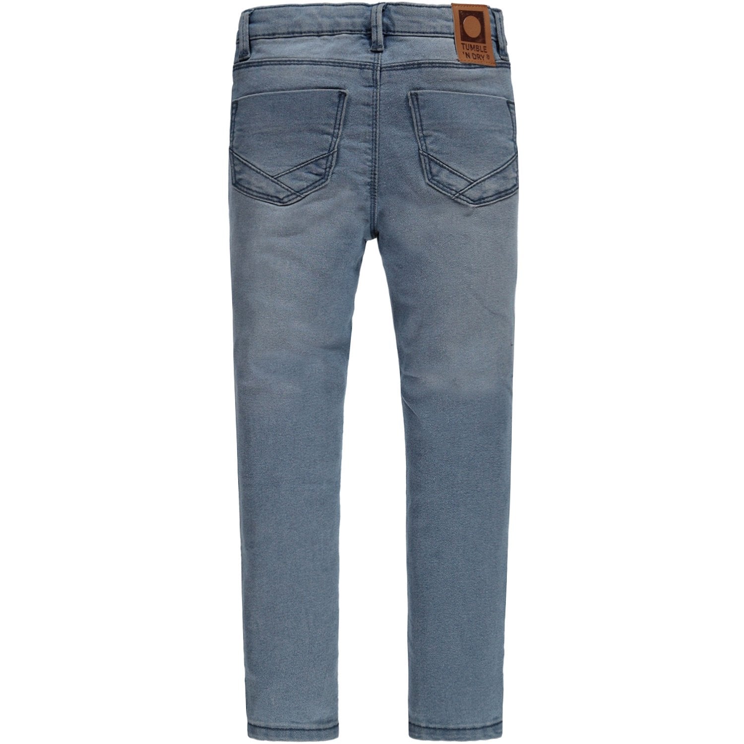 Meisjes Broek Jeans lang van Tumble 'n Dry in de kleur Denim mid blue in maat 140.