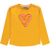 Meisjes T-shirt Lm O-hals van Tumble 'n Dry in de kleur Saffron in maat 134/140.