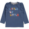 Baby Meisjes T-shirt Lm O-hals van Tumble 'n Dry in de kleur Bijou blue in maat 86.