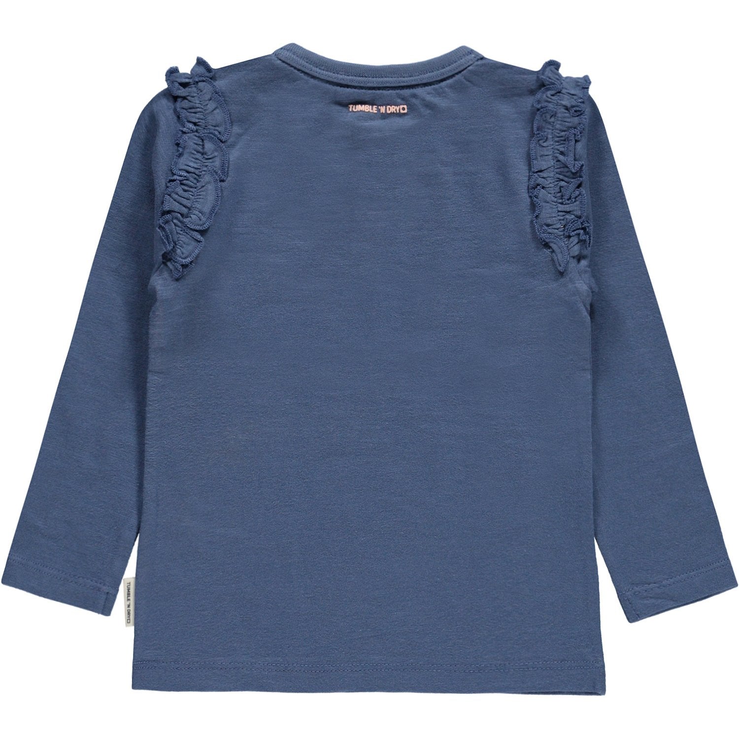 Baby Meisjes T-shirt Lm O-hals van Tumble 'n Dry in de kleur Bijou blue in maat 86.
